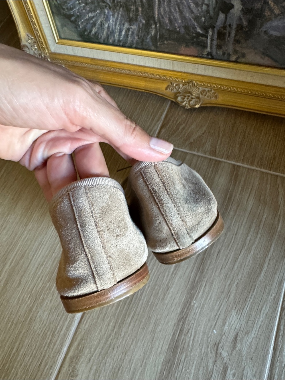 Repetto Cendrillon suede ballet flats beige taupe - Picture 7 of 10